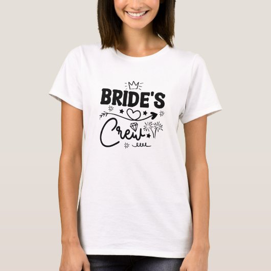 Bruids Crew T-shirt (Voorkant)