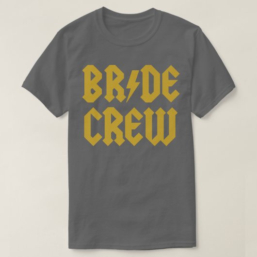 Bruids Crew  T-shirt (Design voorkant)