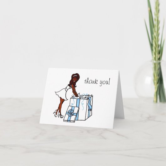 Bruids Dank U (blanco) Bedankkaart (Voorkant)