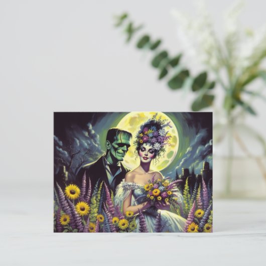 Bruids Dank u Briefkaart (Staand voorkant)