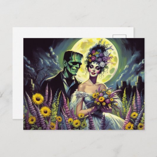 Bruids Dank u Briefkaart (Voorkant / Achterkant)