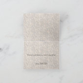 Bruids de Luipaard van Fuscia dankt u kaardt Bedankkaart (Binnen)