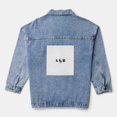Bruids denim jas jacket (Achterkant)
