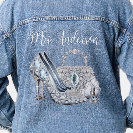 Bruids denim jas jacket