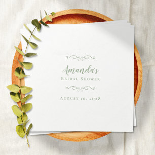 Bruids douche Elegant Feest Calligrafie Salie Groe Servet