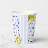 Bruids douche Main Squeeze Citroen Papieren Bekers (Rechts)