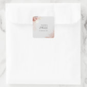 Bruids douche Pampas Gras Terracotta Taupe Vierkante Sticker (Tas)