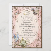 bruids douche uitnodiging betoverde faerie prinses (Achterkant)