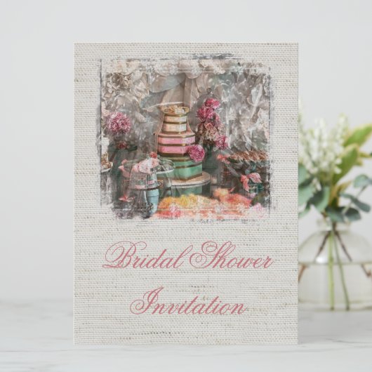 bruids douche uitnodiging grijs chique uitnodiging (Staand voorkant)