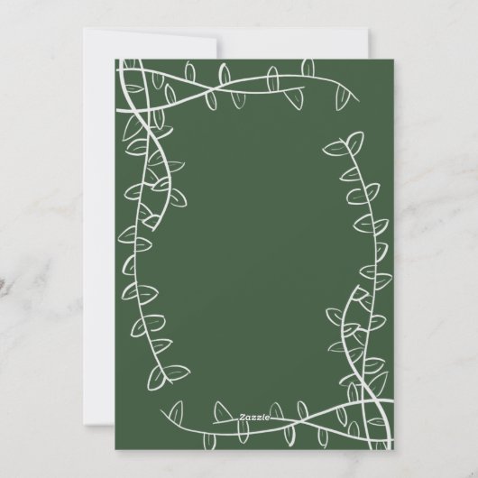 Bruids douche uitnodiging - groen ontwerp (Achterkant)