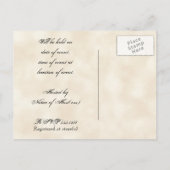 Bruids Douche Uitnodiging Herfst Druivenblad (Achterkant)