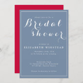 Bruids Douche Uitnodiging - Mooi & Elegant (Voorkant / Achterkant)