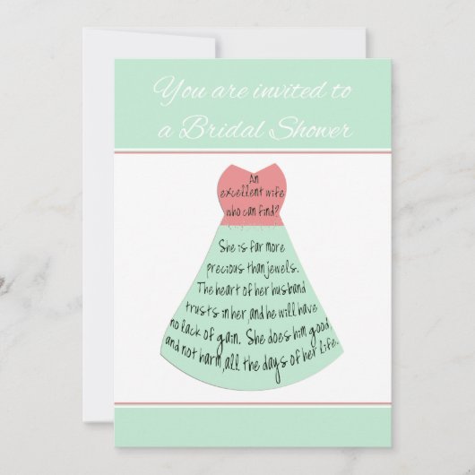 bruids douche uitnodiging spreekwoorden uitstekend (Voorkant)