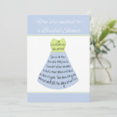 bruids douche uitnodiging spreekwoorden uitstekend (Staand voorkant)