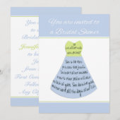 bruids douche uitnodiging spreekwoorden uitstekend (Voorkant / Achterkant)