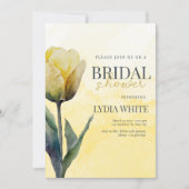 bruids douche uitnodiging tulp bloemenbruids douch (Voorkant)