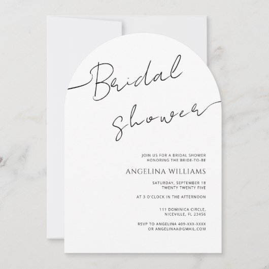 Bruids Douche Uitnodiging Waterverf Zonnebloem (Voorkant)