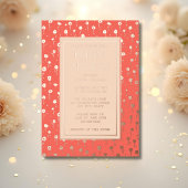 Bruids Douche Uitnodigingen Bloemenperzik Koraal F