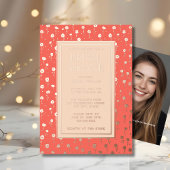 Bruids Douche Uitnodigingen Bloemenperzik Koraal F