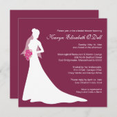 Bruids Douche Uitnodigingen - Custom (Voorkant / Achterkant)