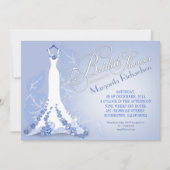 Bruids douche uitnodigingen met trouwjurk (Voorkant)