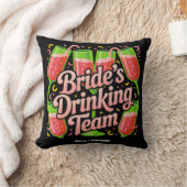 Bruids Drankteam Bachelorette Feest Design Kussen (Deken)