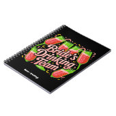 Bruids Drankteam Bachelorette Party Design Notitieboek (Linkerzijde)