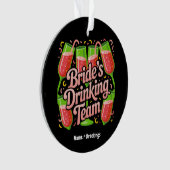 Bruids Drankteam Bachelorette Party Design Ornament (voorkant)