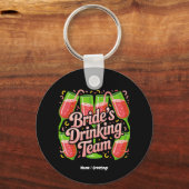 Bruids Drankteam Bachelorette Party Design Sleutelhanger (Voorkant)