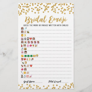Bruids-emoji-spel met antwoorden Bruids-shower-spe