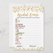 Bruids emoji spel met antwoorden Vrijgezellenfeest Kaart (Voorkant)