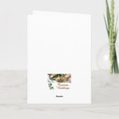 Bruids- en bruidegom huwelijkskaart kaart (Achterkant)