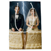 Bruids- en Bruidegom Scheidingscake Medium Cadeauzakje (Voorkant)