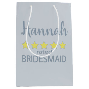 Bruids- en trouwfeest 5-sterren bruidsmeisje medium cadeauzakje