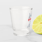 Bruids- en trouwpartij 5 Hart Oom van de Bruidegom Shot Glas (Links)