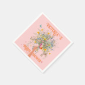 Bruids enorme boeket van wilde bloemen Bruidsfeest Servet (Hoek)