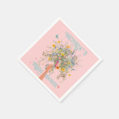 Bruids enorme boeket wilde bloemen Bruidsfeest Servet (Hoek)