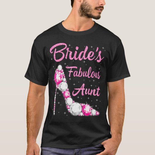 Bruid's Fabulous Tante Happy Wedding Marry T-shirt (Voorkant)