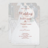 Bruids feest viering uitnodiging (Voorkant / Achterkant)