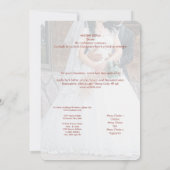 Bruids feest viering uitnodiging (Achterkant)