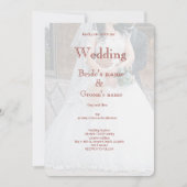 Bruids feest viering uitnodiging (Voorkant)