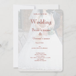 Bruids feest viering uitnodiging