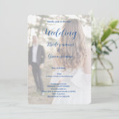 Bruids feest viering uitnodiging (Staand voorkant)