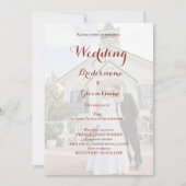 Bruids feest viering uitnodiging (Voorkant)