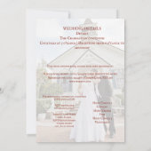 Bruids feest viering uitnodiging (Achterkant)