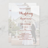 Bruids feest viering uitnodiging (Voorkant / Achterkant)