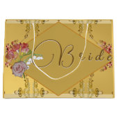 Bruid's Floral Gold Groot Cadeauzakje (Voorkant)