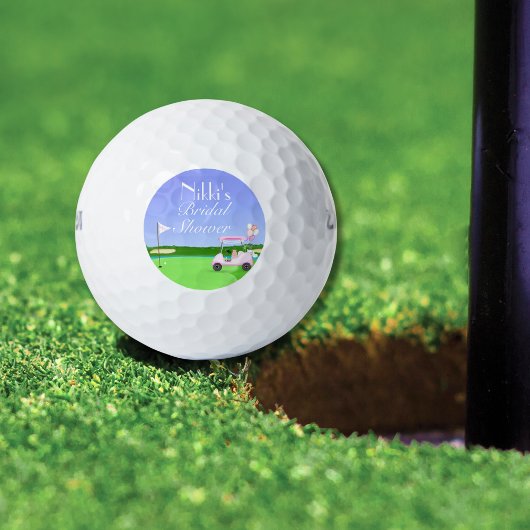  Bruids Golfkar Bruiloft Bridal Shower  Golfballen