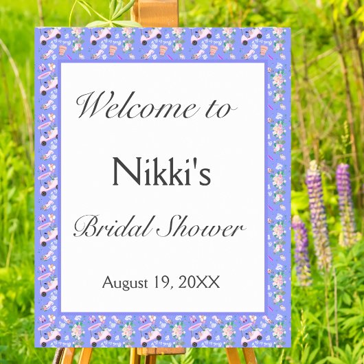 Bruids Golfkar Bruiloft Bridal Shower Welkom Poster