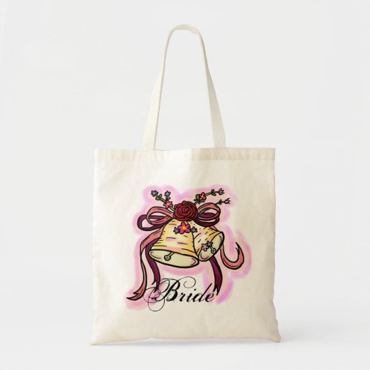 Bruids herbruikbare zak tote bag (Voorkant)